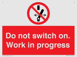 Do not switch on. Work in progress